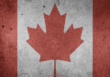 Grunge Canadian Vector Flag - Kostenloses vector #404181